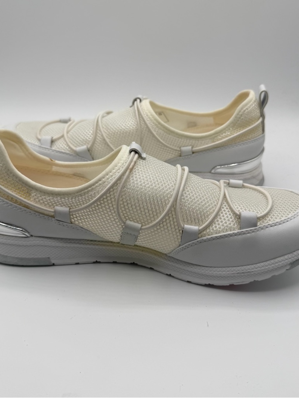 Foot Petals Mesh Slip On Sneakers Women 8.5 White Comfort Walking Shoes View 5